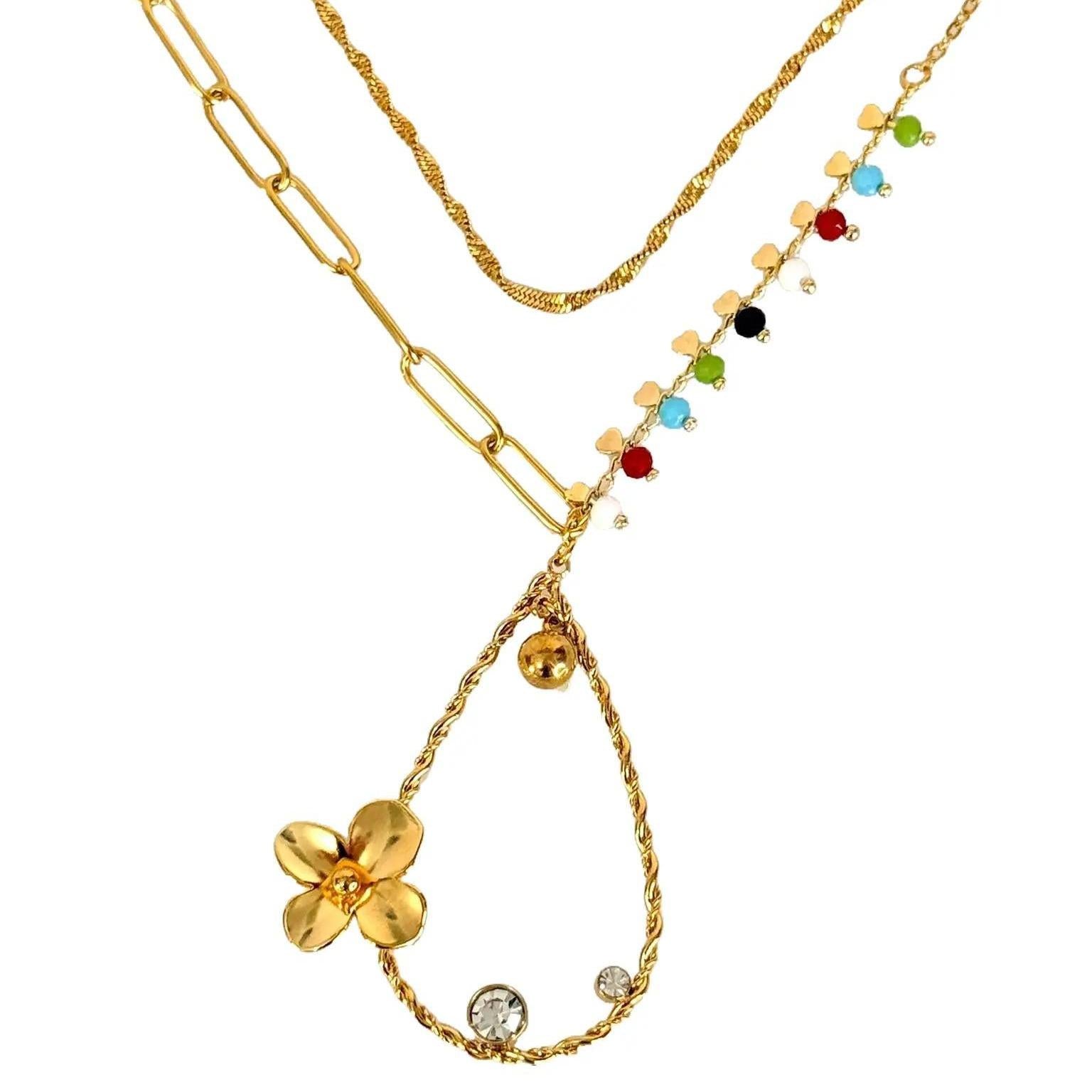 Collar Doble Encanto Colorido