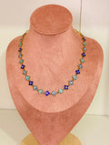 C926005. Collar Flores Crystal Elegance