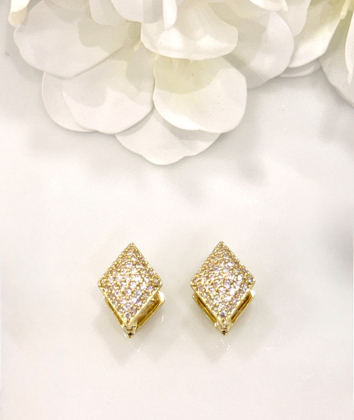 Z926054. Pendientes Rombo Brillante